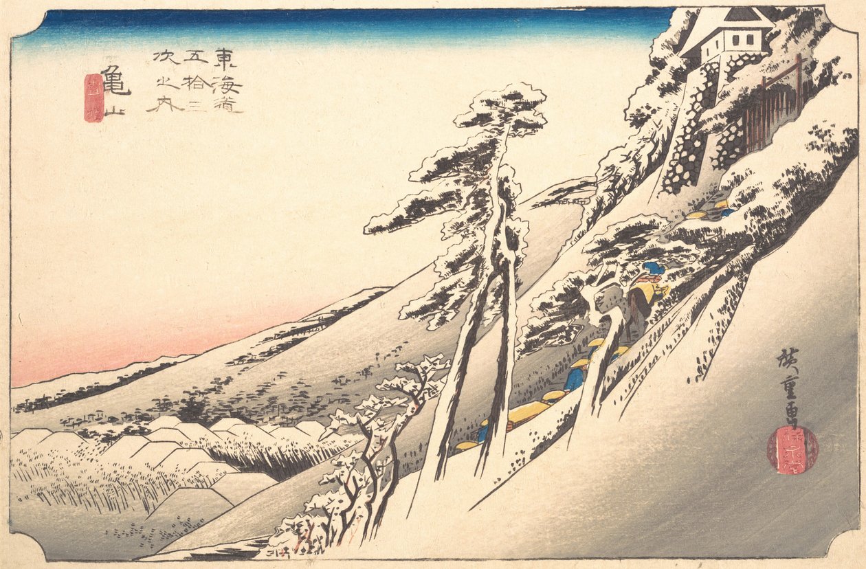 Helder Weer na Sneeuw door Ando Hiroshige