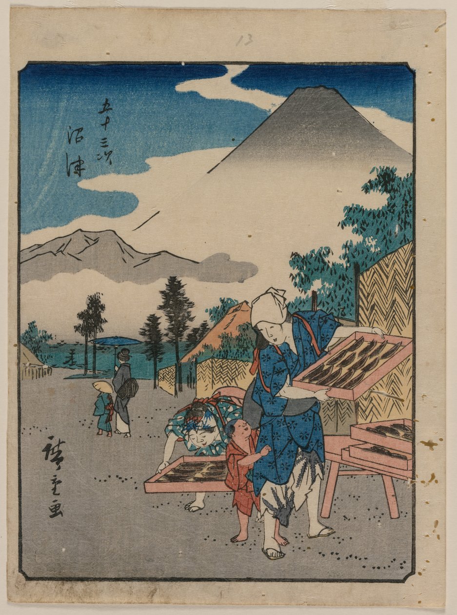De Drieënvijftig Stations van de Tokaido: Numazu, ca. 1850 door Ando Hiroshige