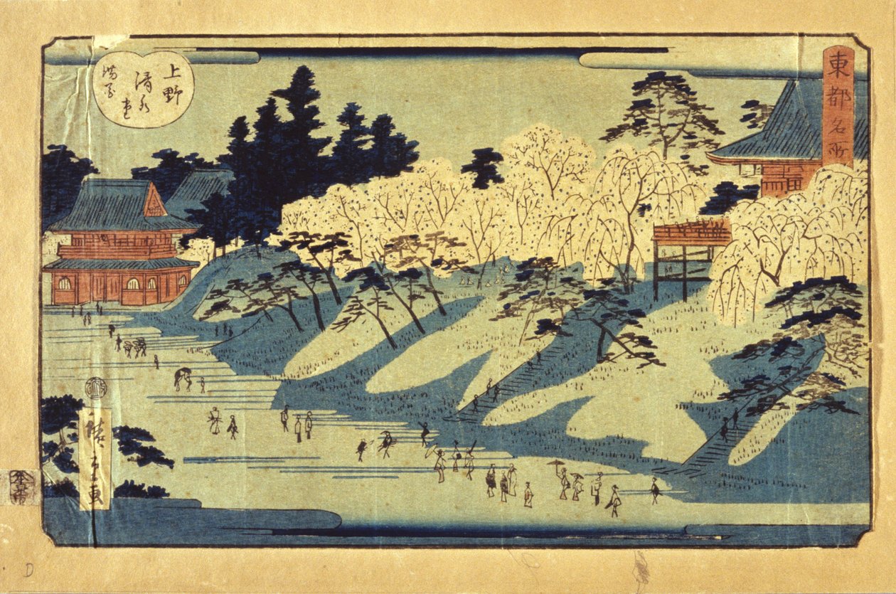 Uitzicht op Yedo door Ando or Utagawa Hiroshige