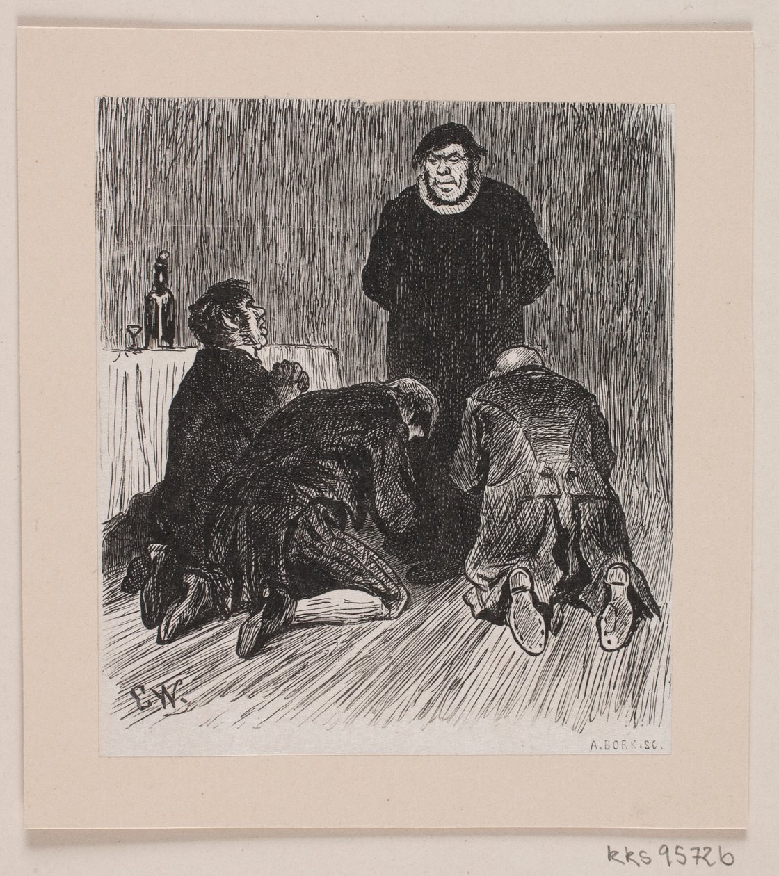 Illustratie voor "De Kolenbrander" door André Bork