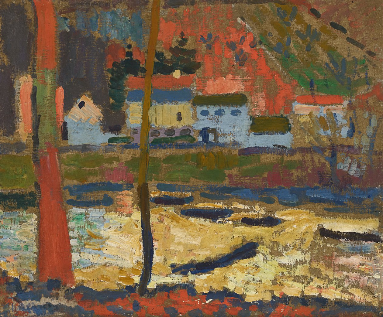 Langs de Seine in Chatou door Andre Derain