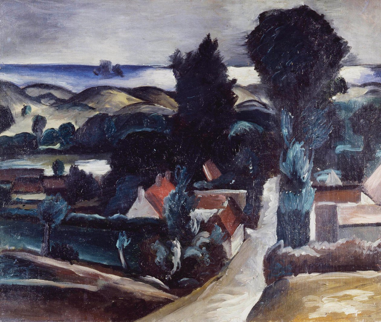 Landschap van Camiers (Pas-de-Calais) door Andre Derain