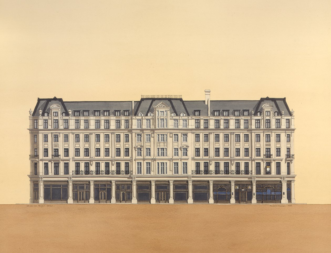 118-124 Regent Street, Londen door Andras Kaldor
