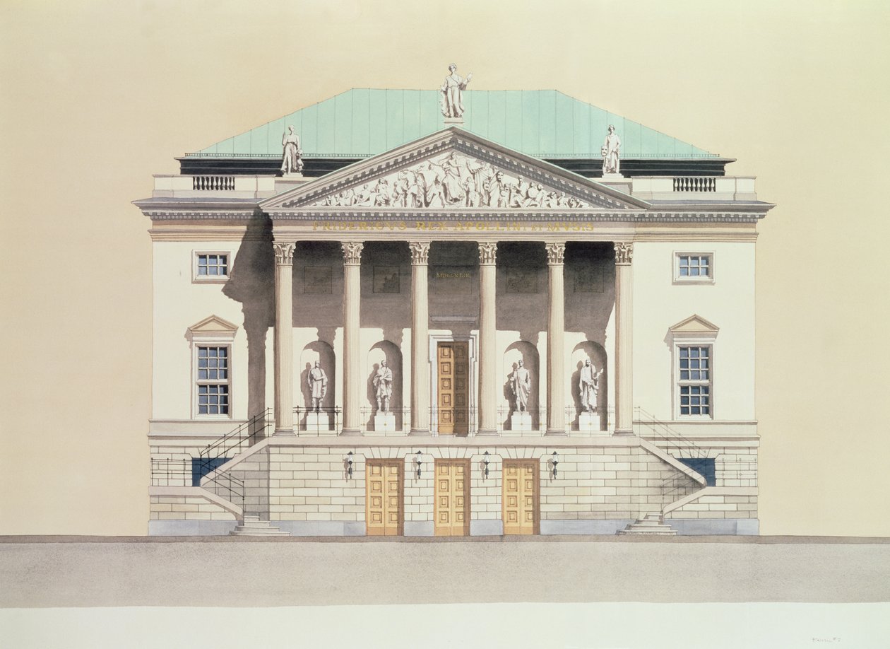 Deutsche Staatsoper, Berlijn, Duitsland 18e-eeuwse gevel door Andras Kaldor