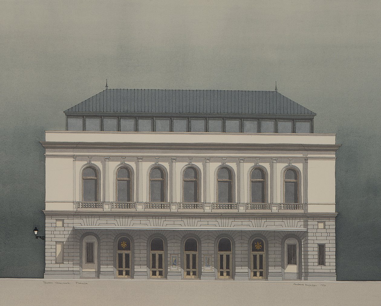 Teatro Comunale, Florence, Italië door Andras Kaldor