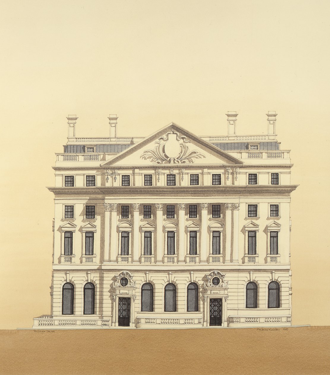 Trafalgar House, Waterloo Place, Londen door Andras Kaldor