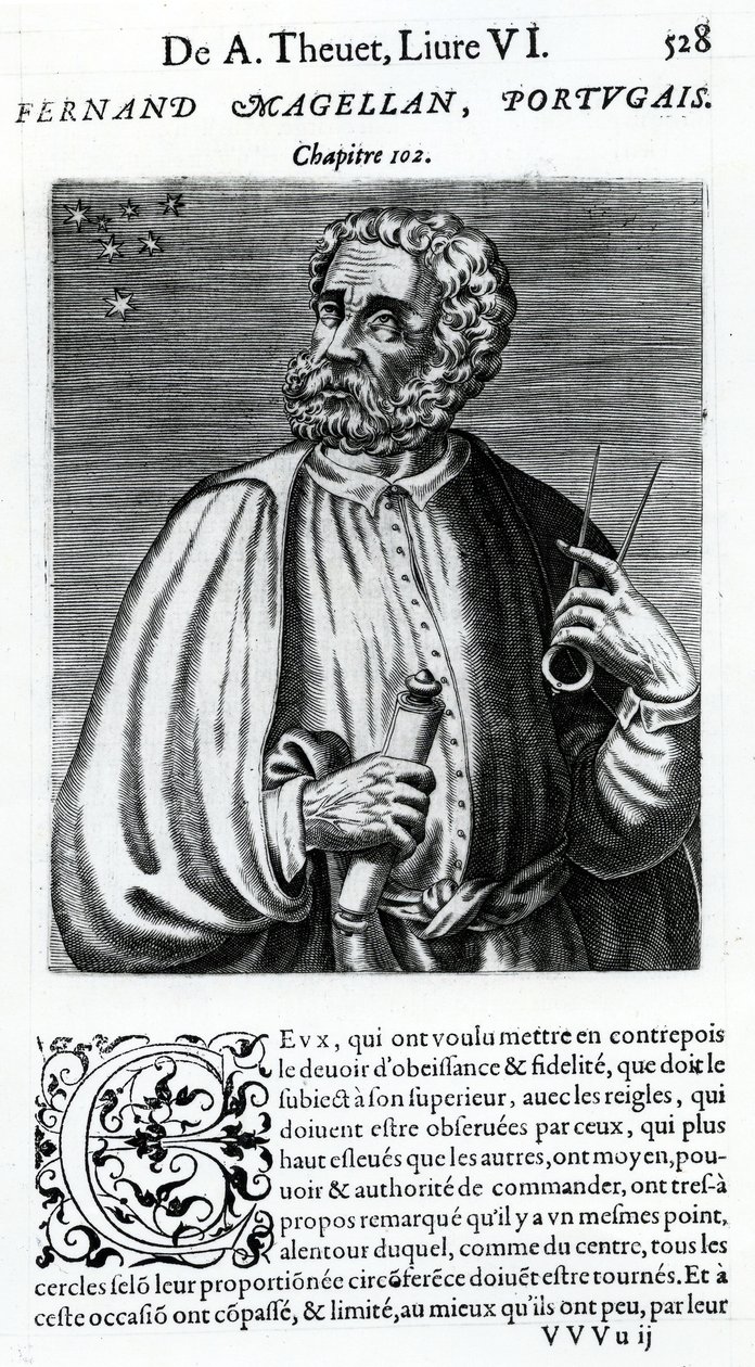 Ferdinand Magellaan, 16e eeuw door Andre Thevet