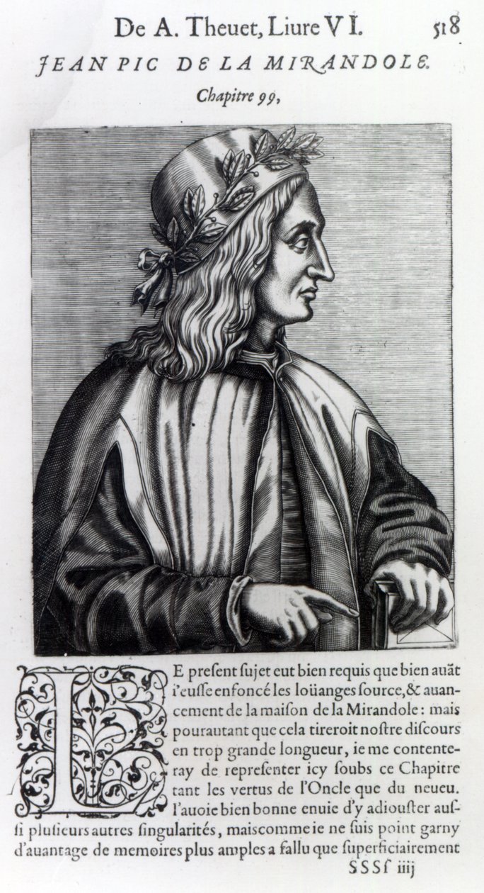 Giovanni Pico della Mirandola, uit 
