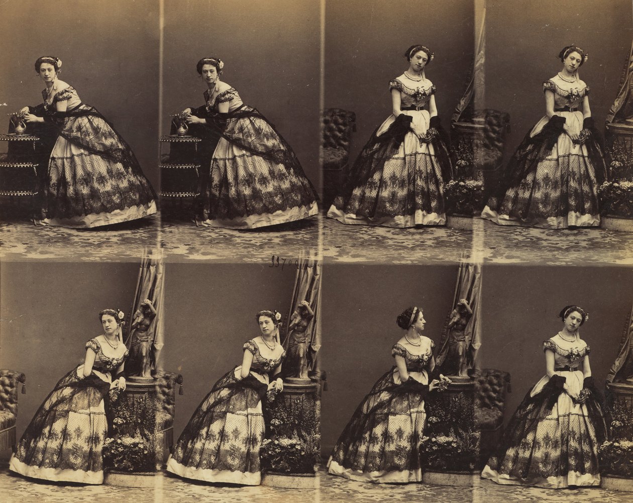 Clara Silvois door Andre Adolphe Eugene Disderi