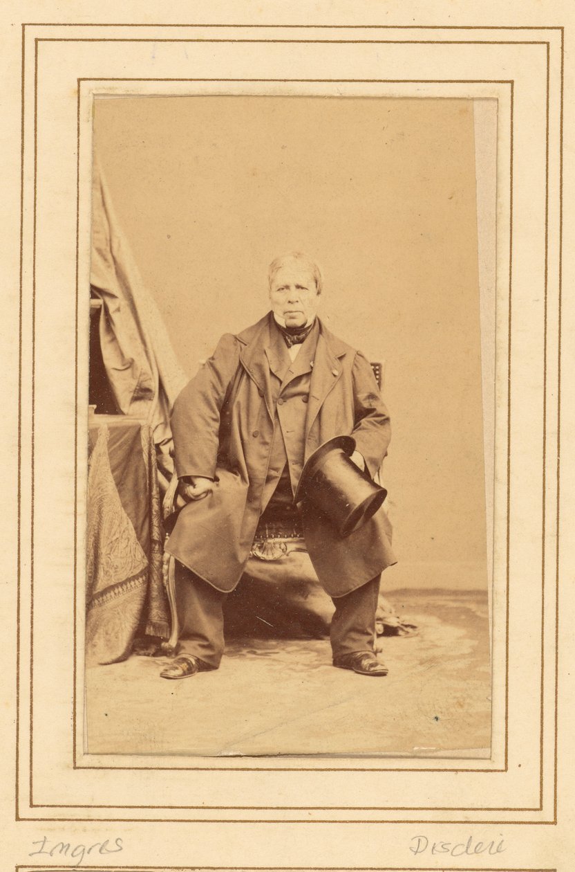 [Jean Auguste Dominique] Ingres (1780 - 1867) door Andre Adolphe Eugene Disderi