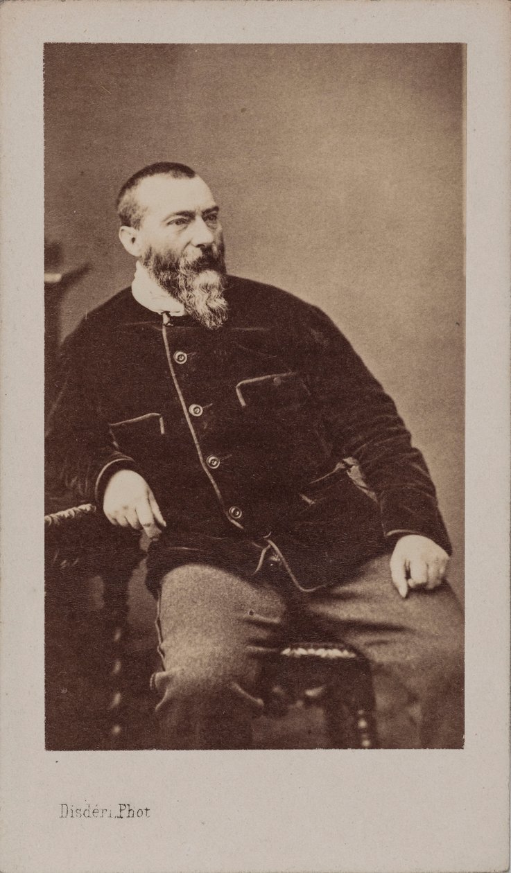 Portret van Alphonse Karr 1808-1890 door Andre Adolphe Eugene Disderi