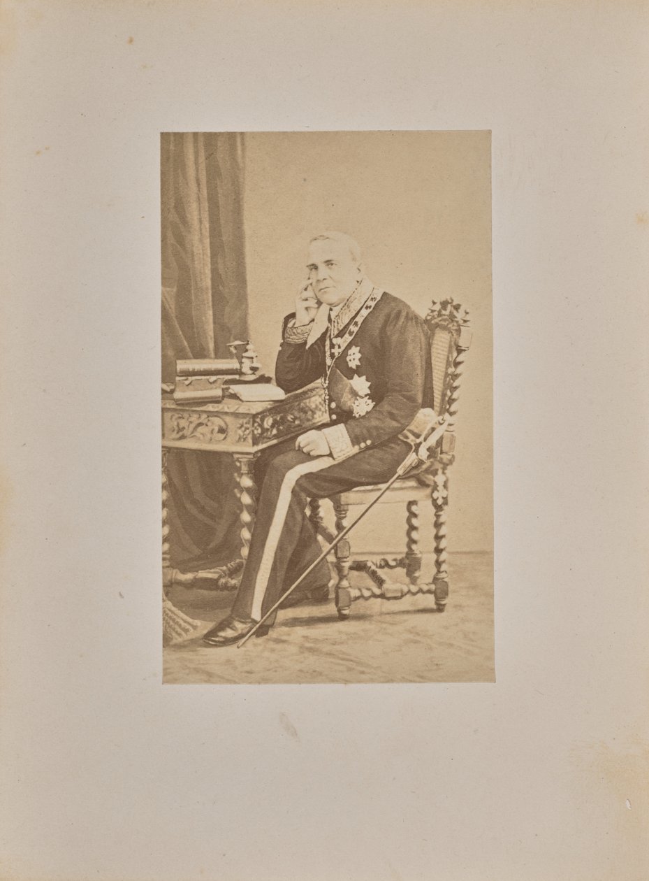 Zijne Excellentie Graaf Louis Cibrario door Andre Adolphe Eugene Disderi