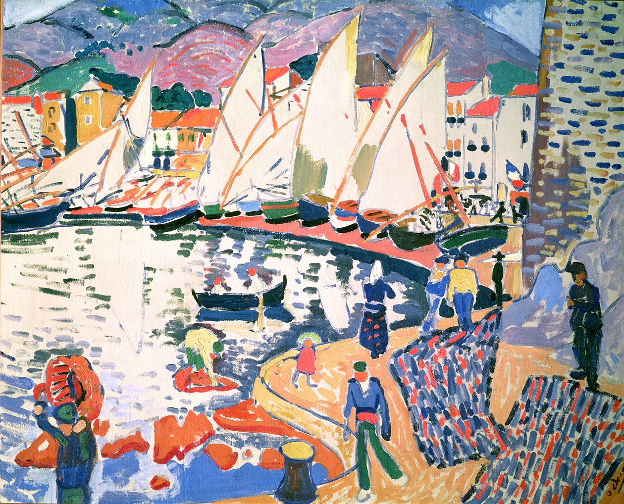 De zeilen drogen door Andre Derain