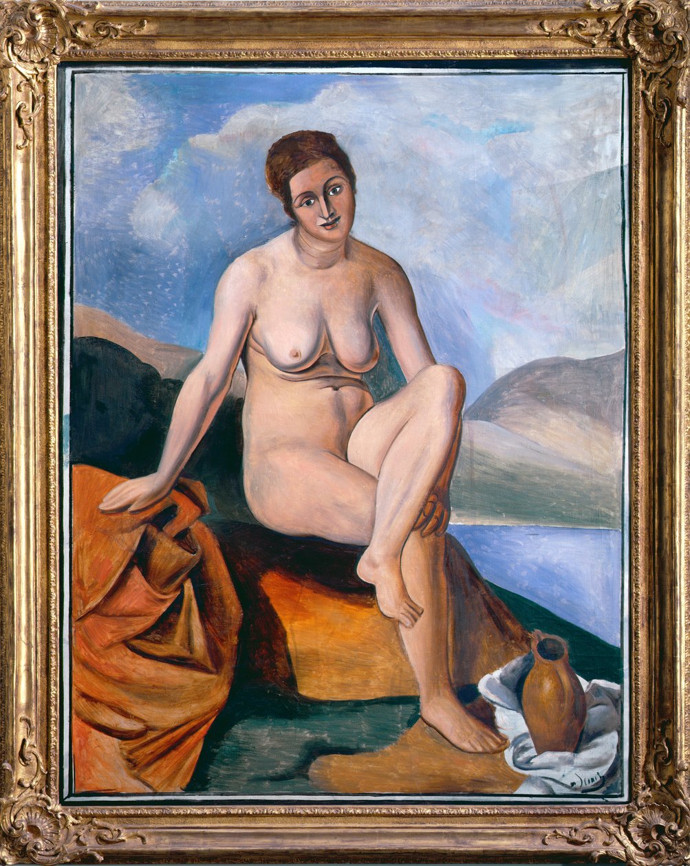 Vrouwelijk naakt met een kruik, ca. 1925 (olieverf op doek) (zie ook 287560) door Andre Derain