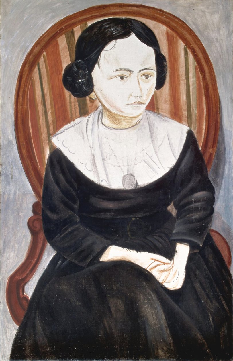 Meisje in het zwart, ca. 1913 (olieverf op doek) door Andre Derain