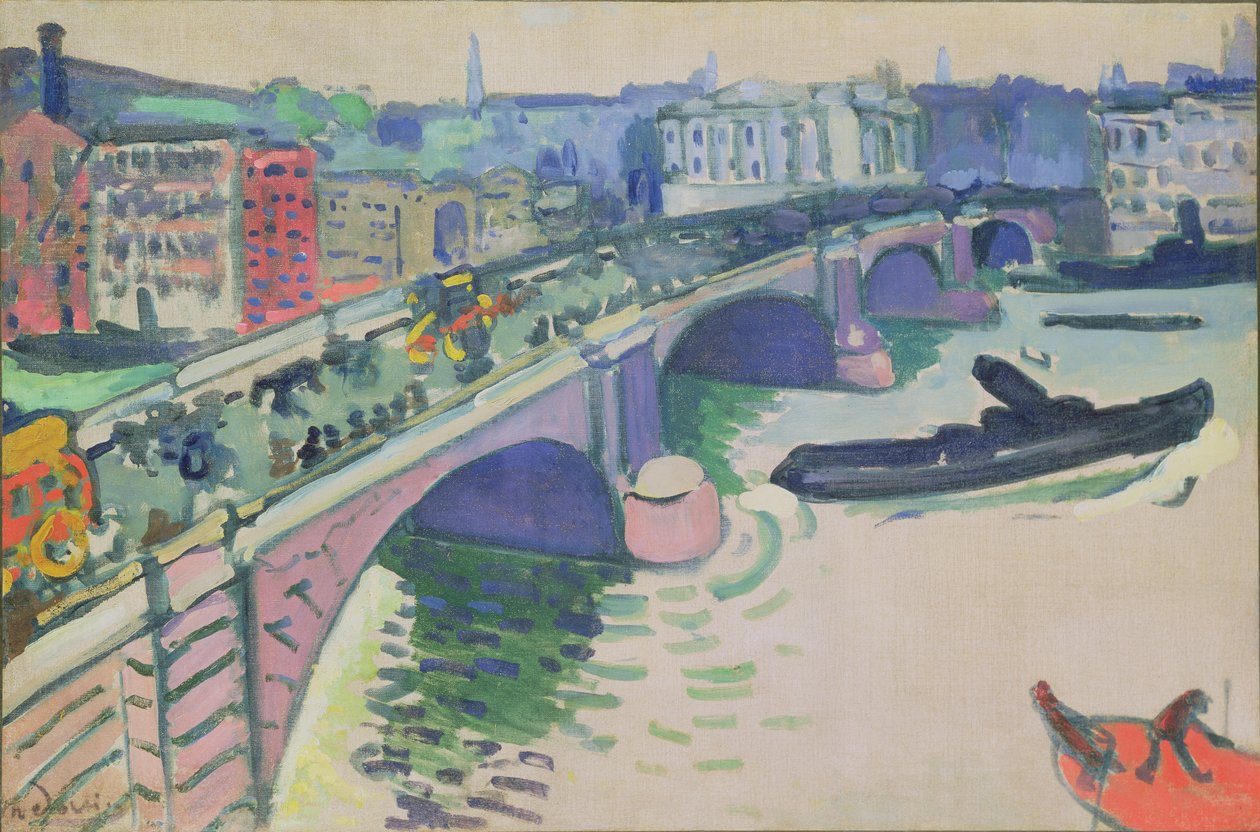 London Bridge, ca. 1906 (olieverf op doek) door Andre Derain