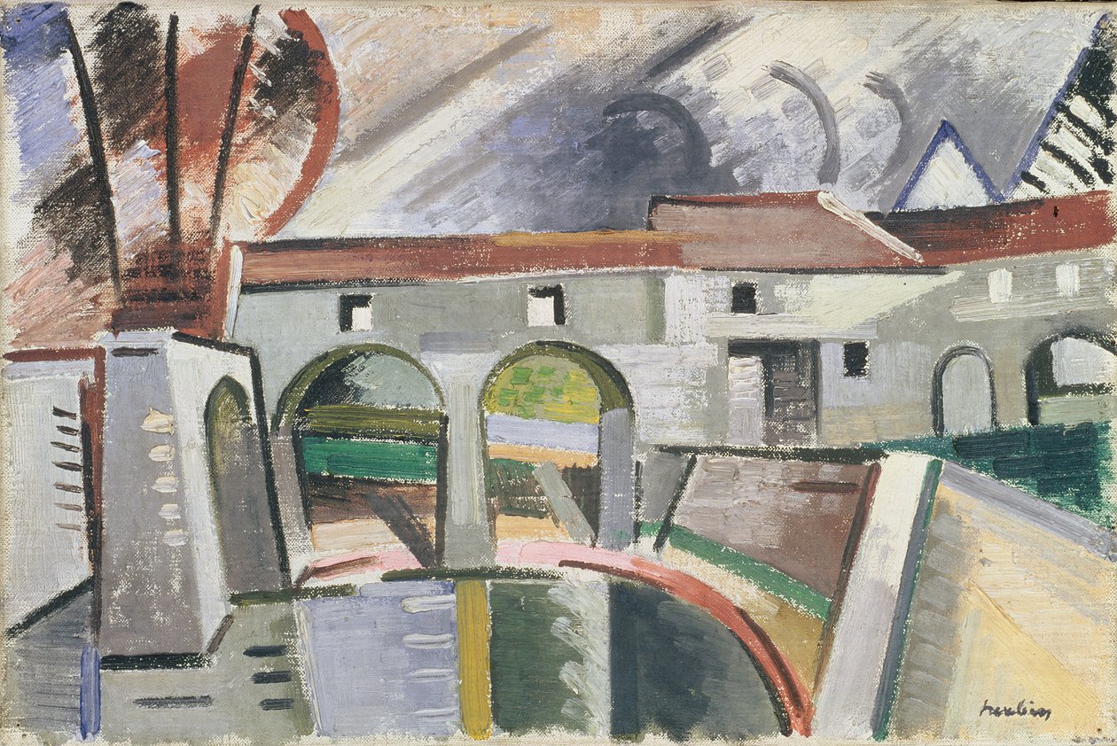 Molen aan de Marne door Andre Derain