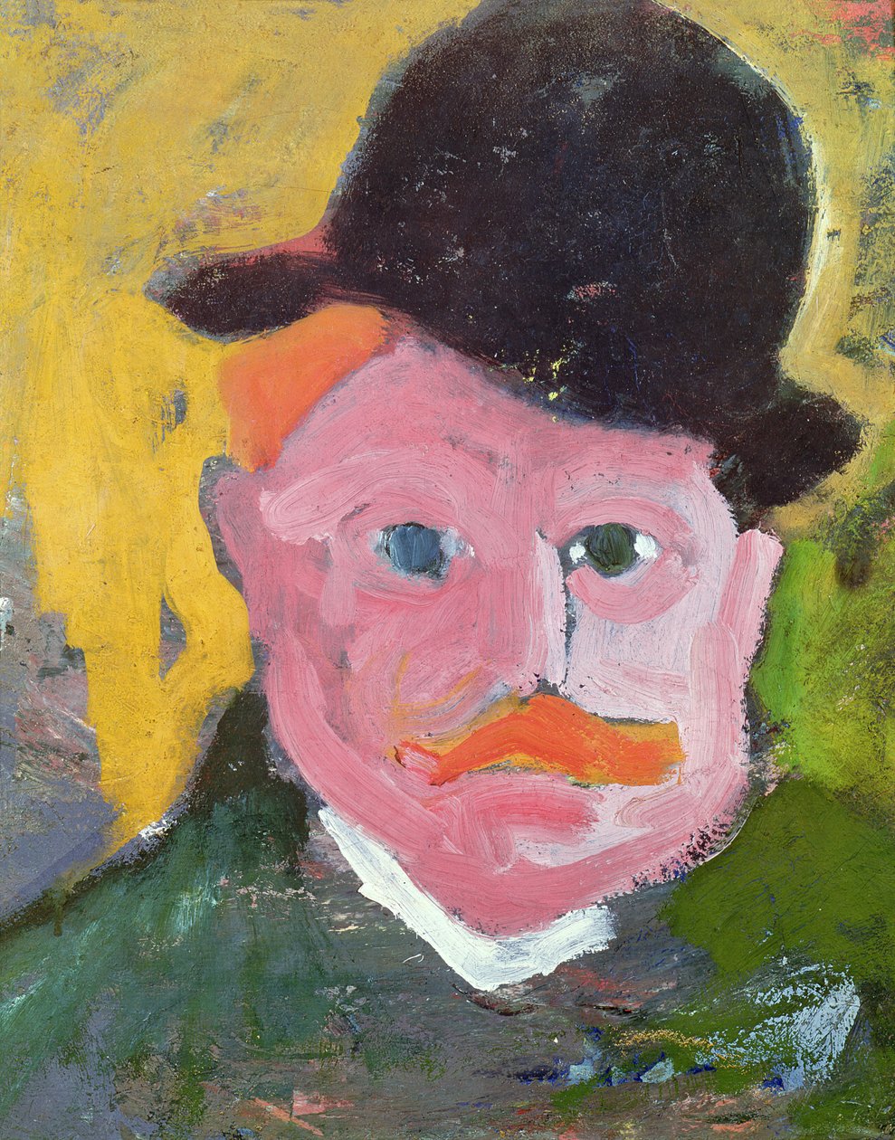 Portrait of Maurice de Vlaminck (1876-1958) 1905 (oil on canvas) door Andre Derain