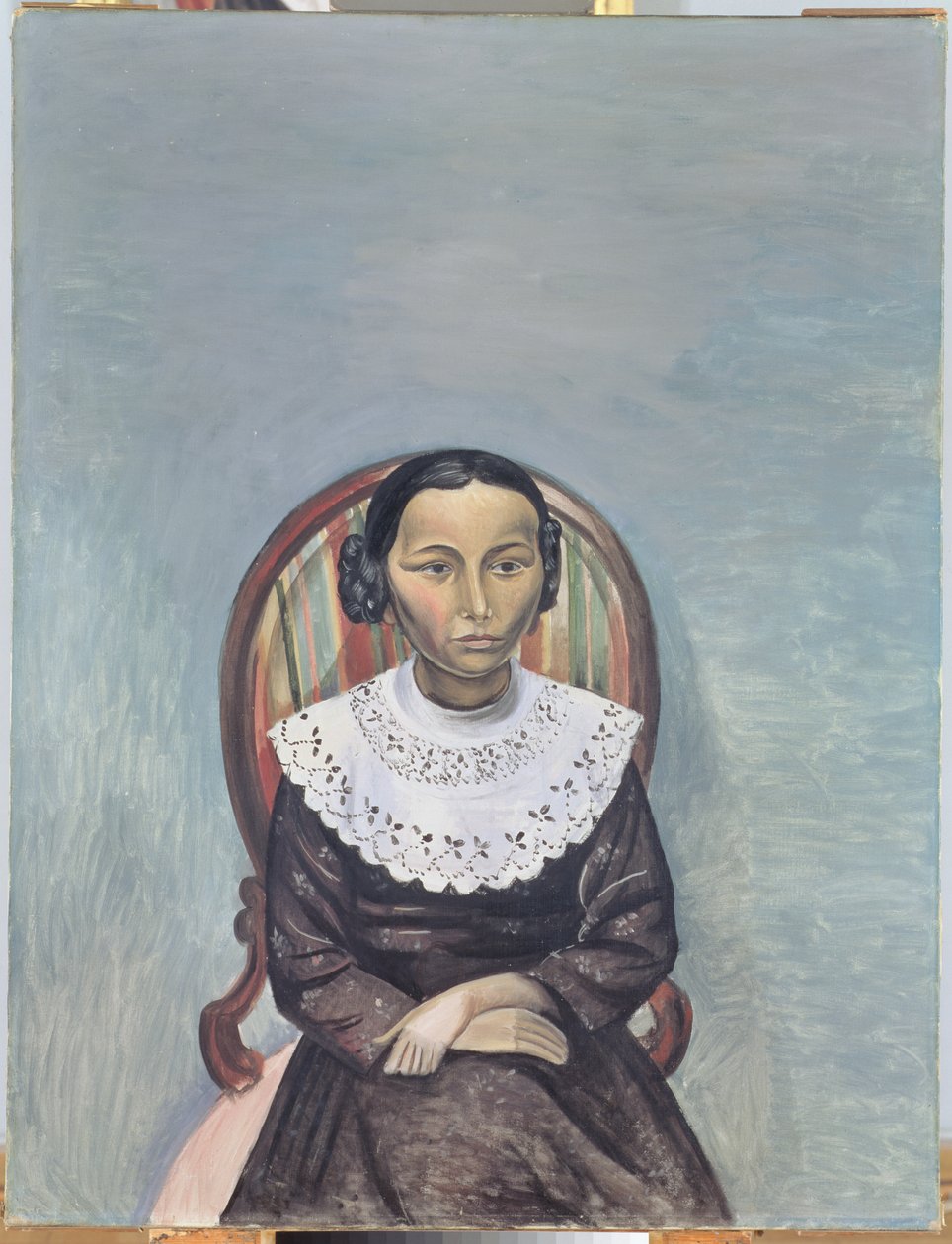 Portret van een jong meisje in zwart door Andre Derain