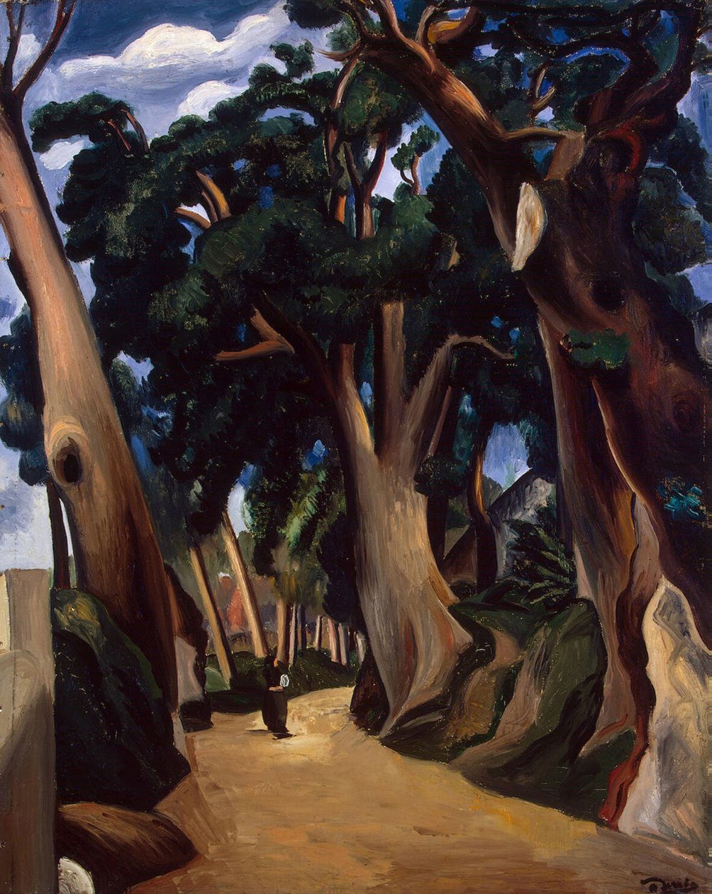 Weg naar Castel Gandolfo door Andre Derain