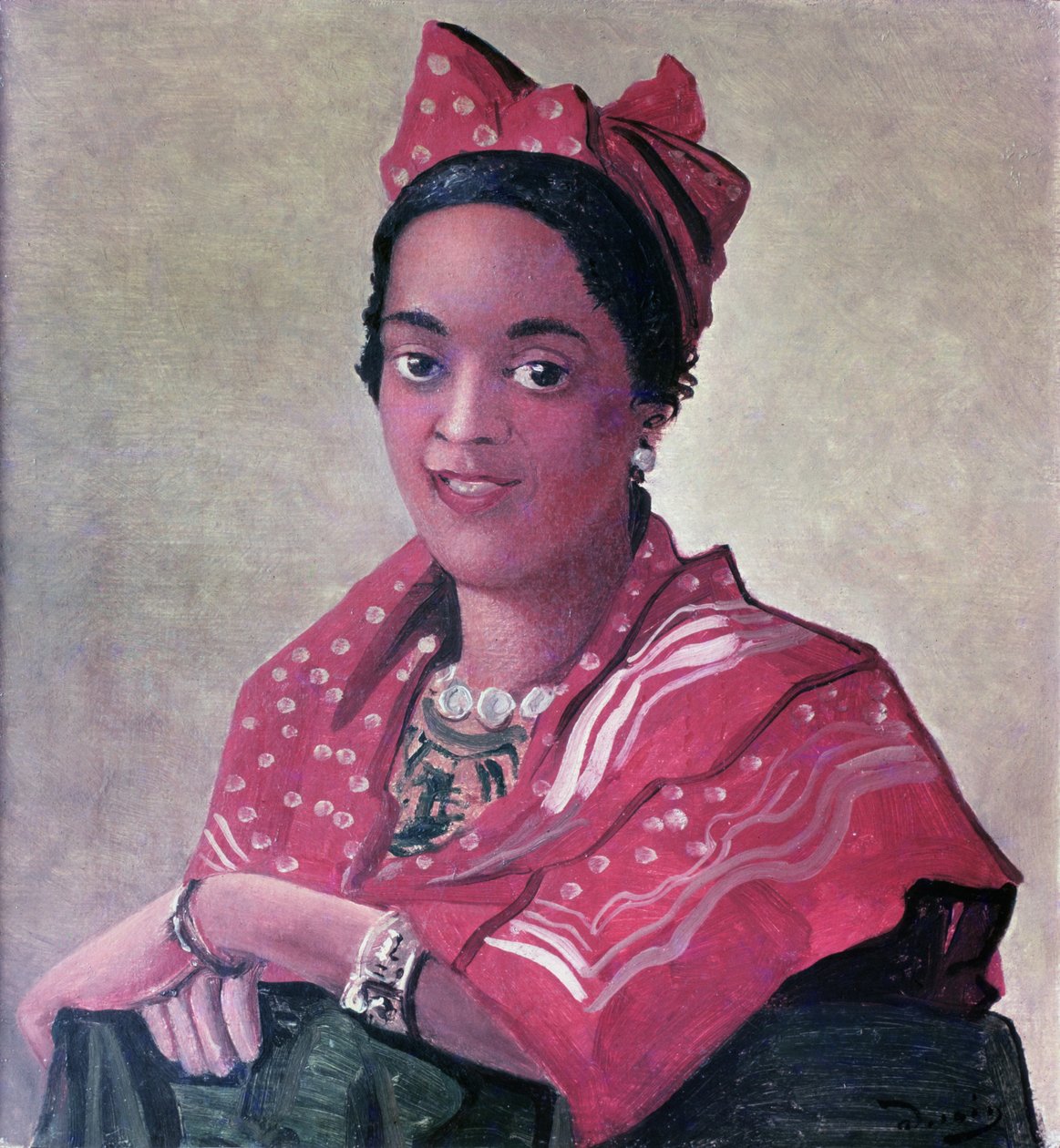 Het meisje van Martinique (olieverf op doek) door Andre Derain