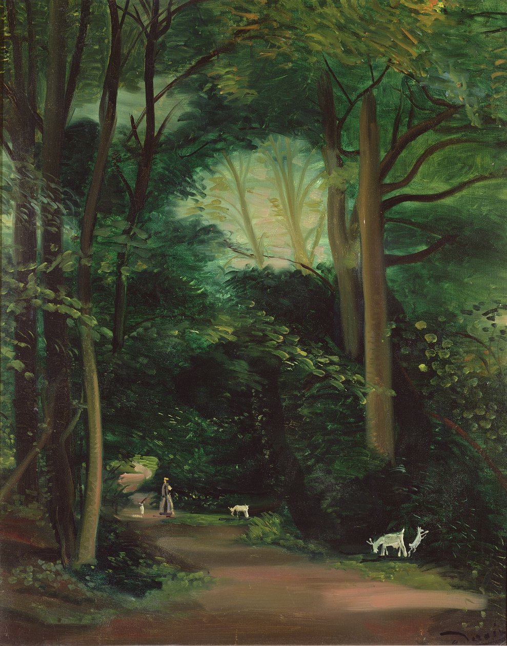 De geiten van Chambourcy, ca.1948-49 (olieverf op doek) door Andre Derain