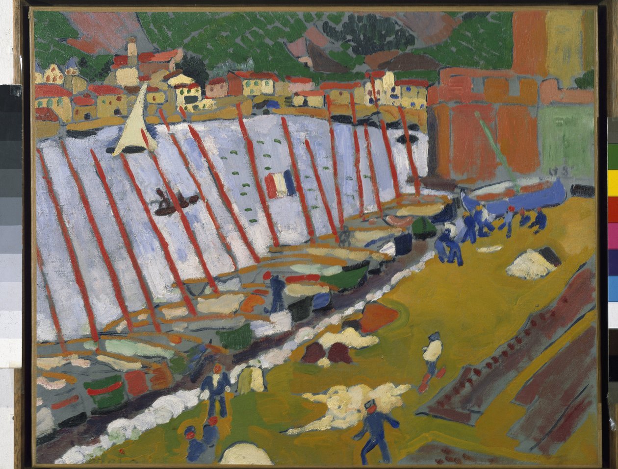 De haven van Collioure (olieverf op doek) door Andre Derain