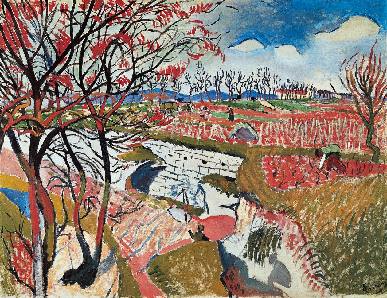 "Wijngaarden in de lente door Andre Derain
