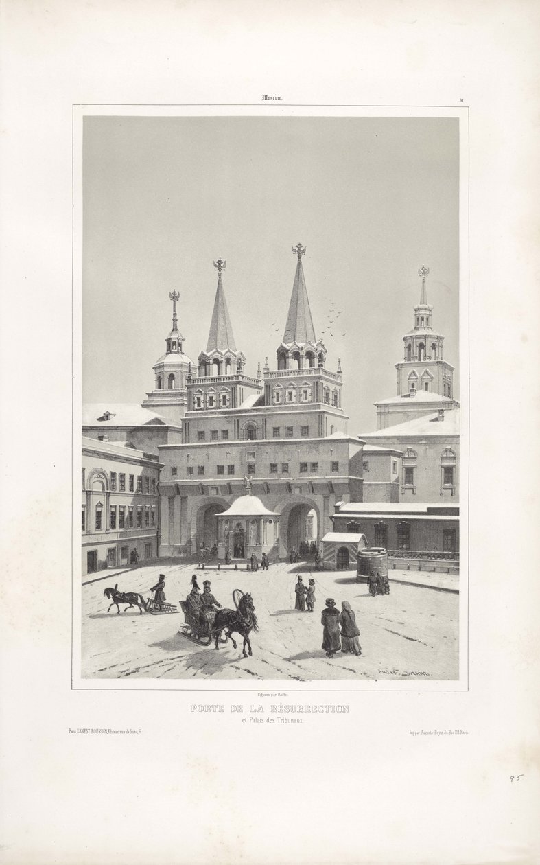 De Opstandingspoort in Moskou door Andre Durand