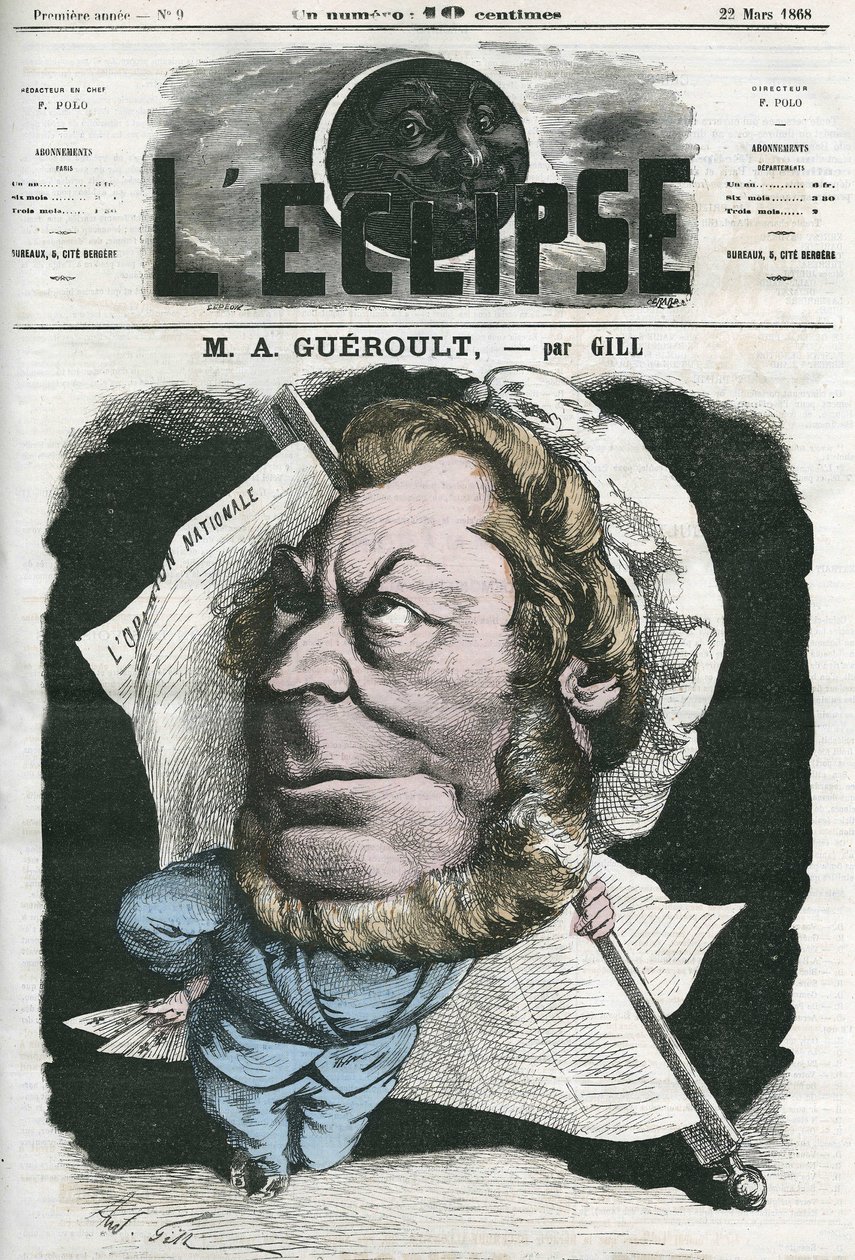Adolphe Georges Gueroult door Andre Gill