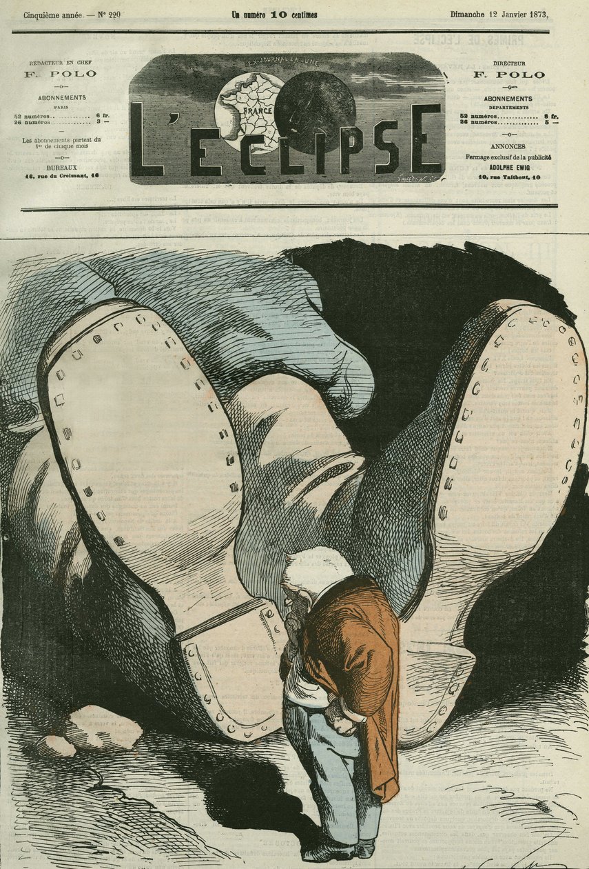 Adolphe Thiers (1797-1877), Franse staatsman. Omslag in 