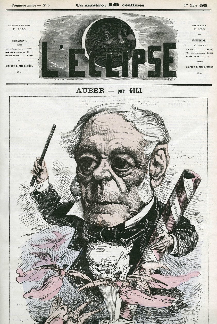 Auber Daniel-Francois-Esprit (1782-1871), Franse muzikant door Andre Gill