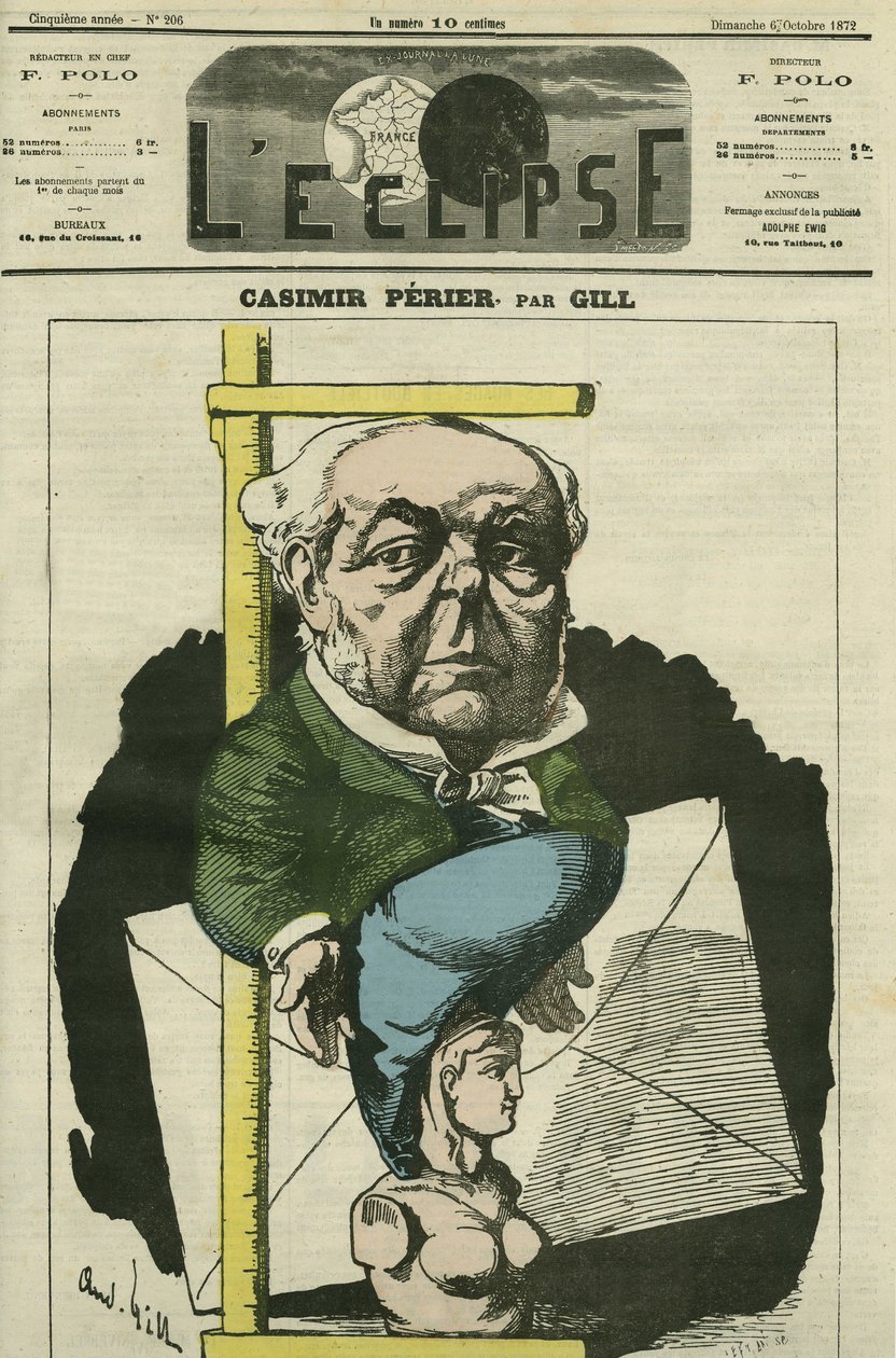 Auguste Casimir Perier (1811-1876), Franse politicus. Omslag in 