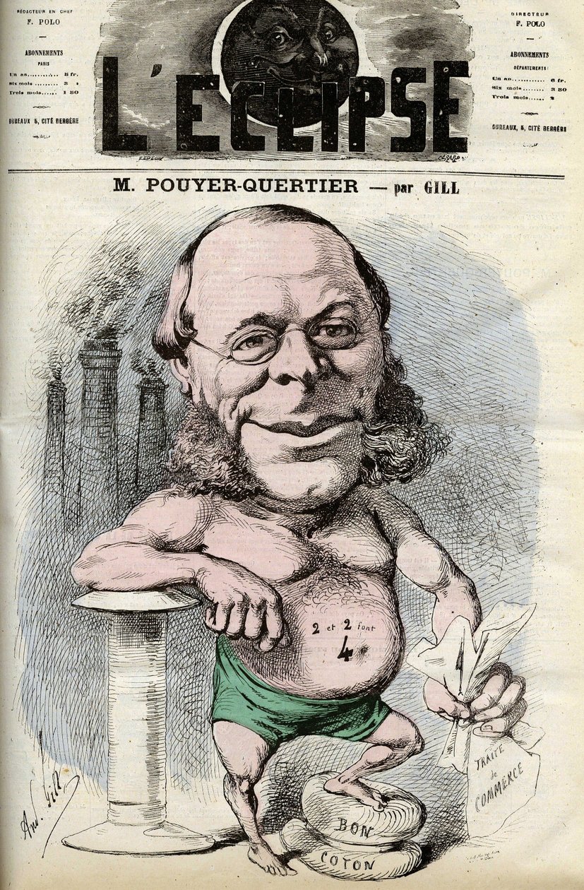 Auguste Pouyer-Quertier (Pouyer Quertier) (1820 - 1891). Omslag van 