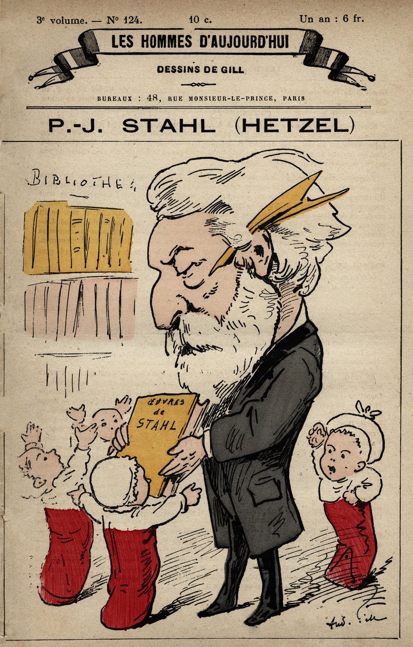 Cartoon van Pierre Jules Hetzel uit 