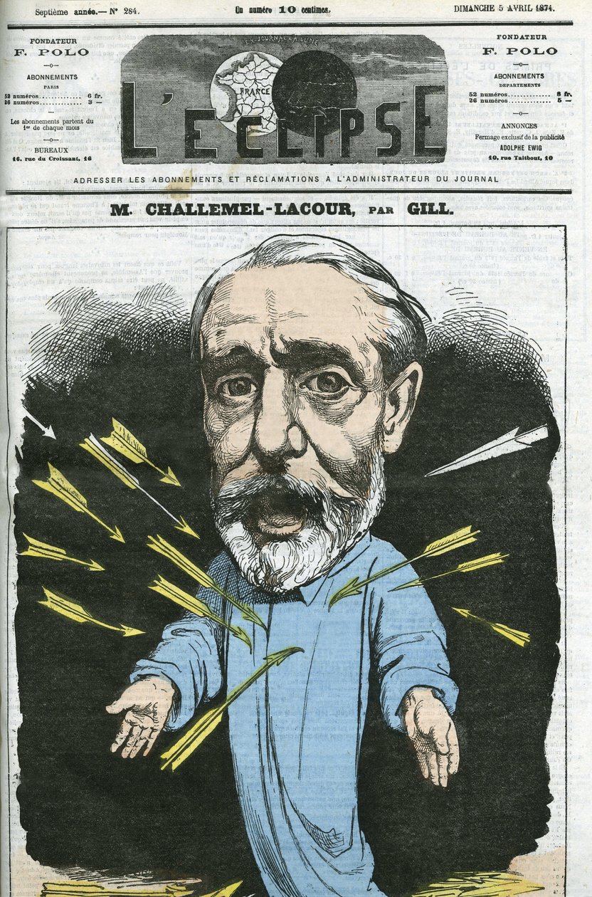 Paul-Armand Challemel-Lacour (1827-1896), politicus, diplomaat en historicus van de Franse filosofie. Omslag in 
