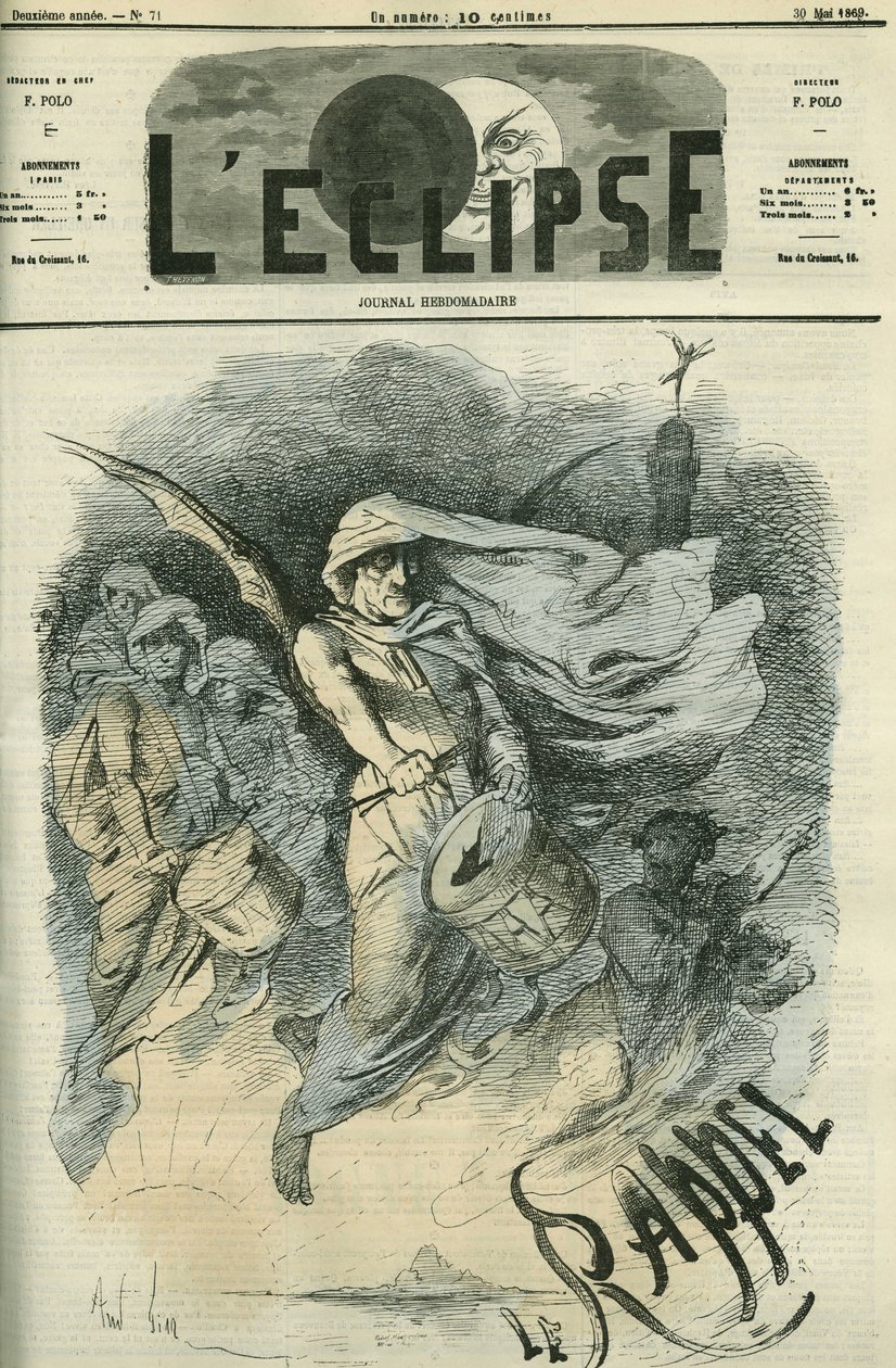 De Herinnering, illustratie van het lied door Paul Mahalin (1838-1899). Omslag in 