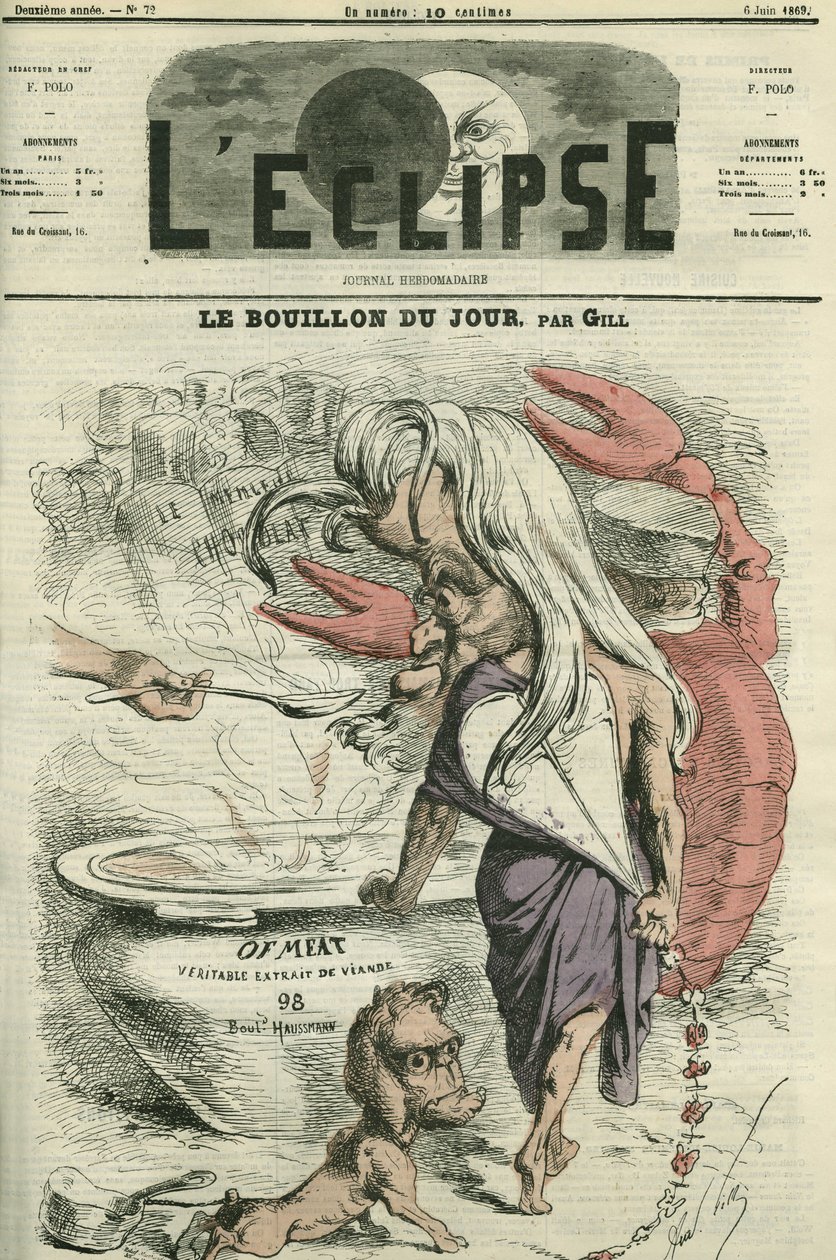 De bouillon van de dag, illustratie voor 