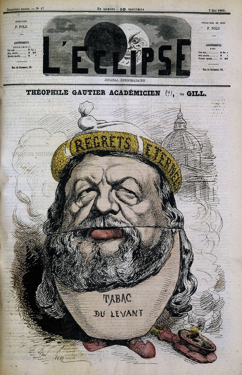 Théophile Gautier - door Gill, in 