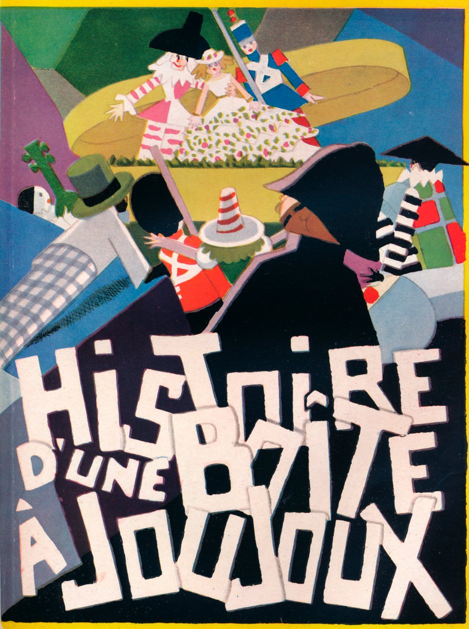 Omslagontwerp door Andre Helle voor Histoire dune Boite a Joujoux, 1926, 1929 door Andre Helle