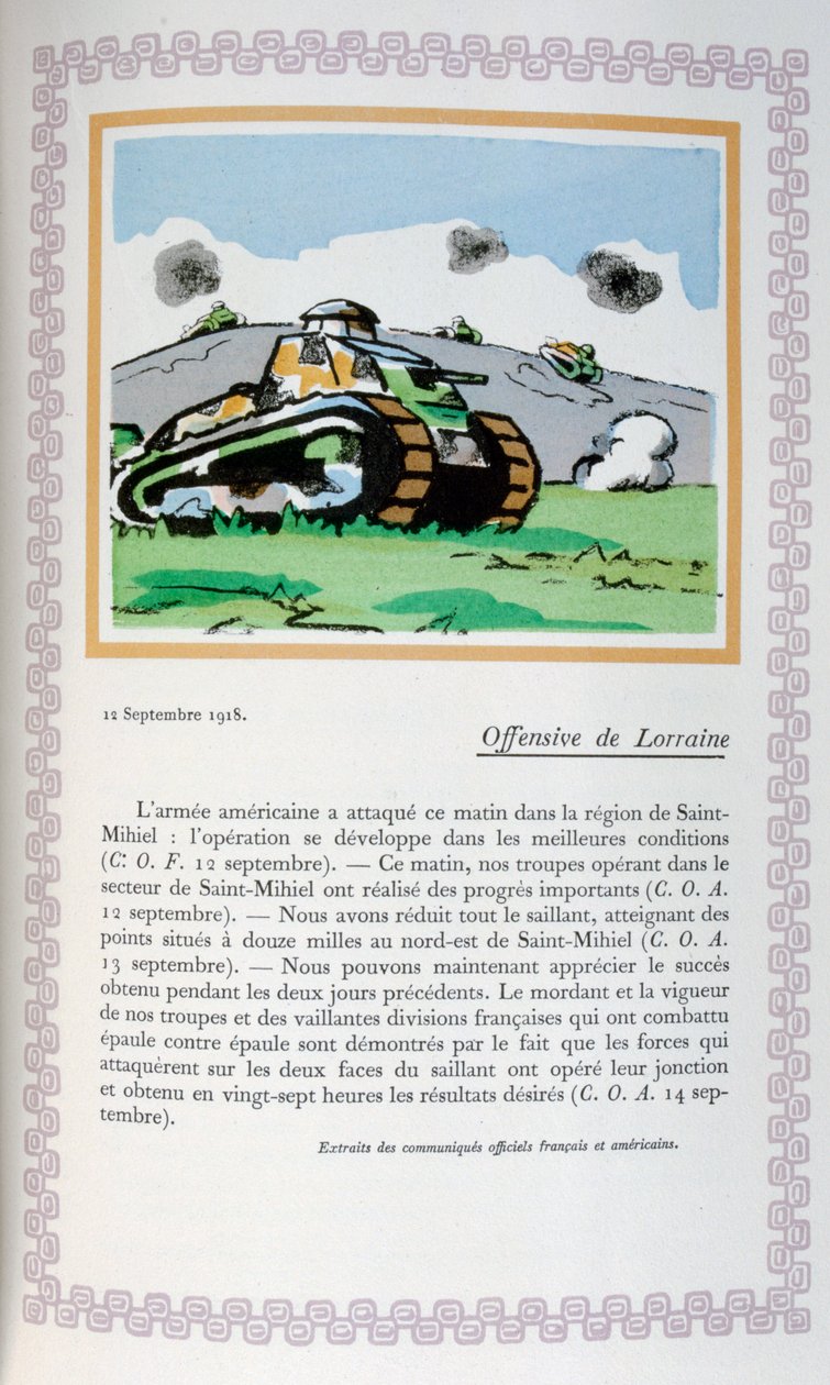 Lotharingenoffensief, 12 september 1918, 1919 door Andre Helle