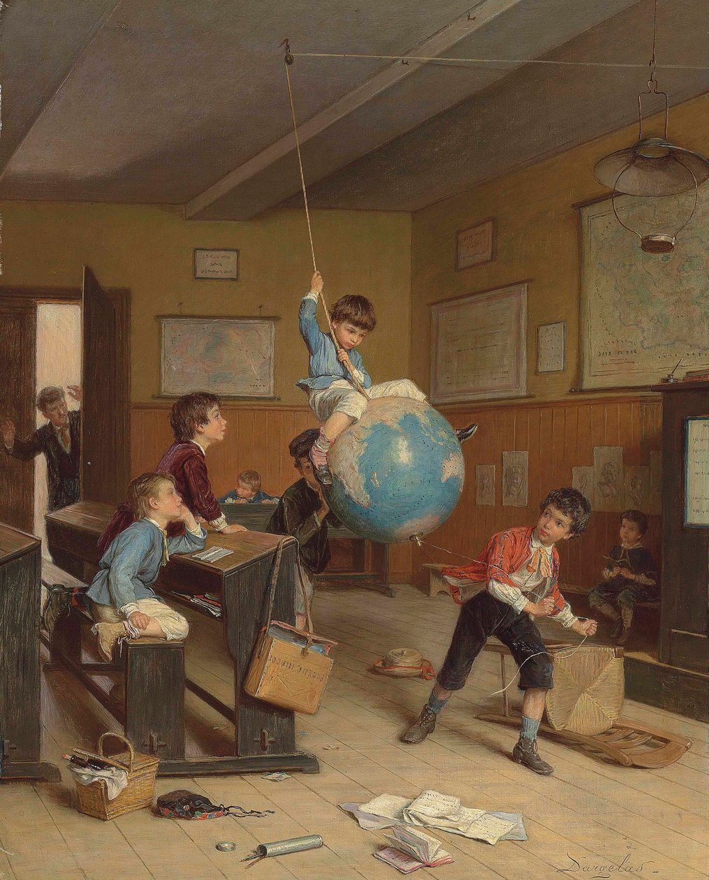 De wereldreis, c. 1860s door André Henri Dargelas