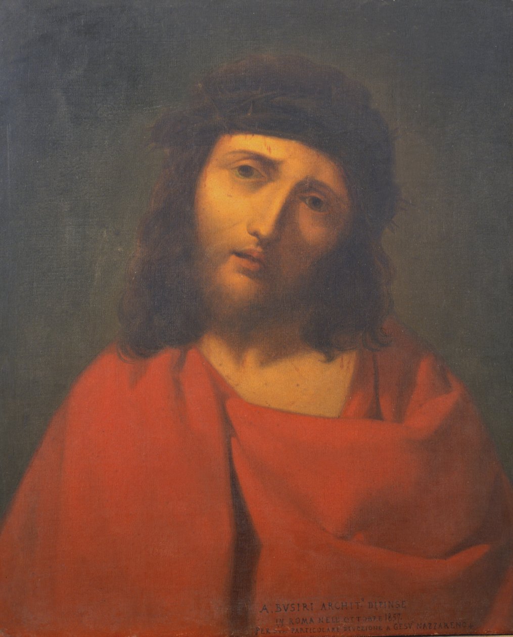 Jezus Christus met de doornenkroon door Andrea Busiri Vici