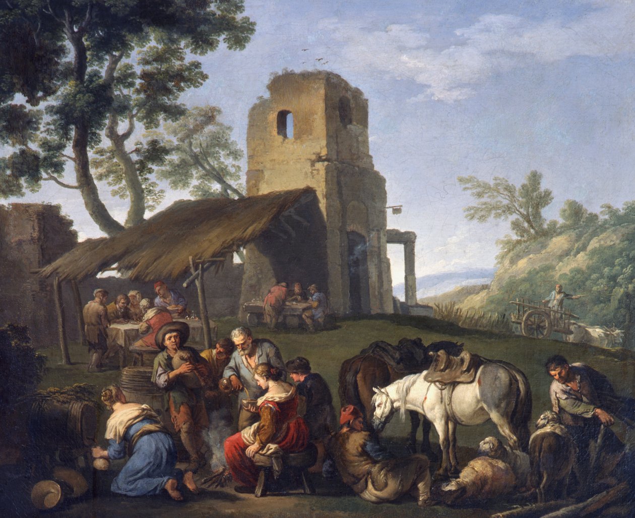 Boeren in rust door Andrea Locatelli