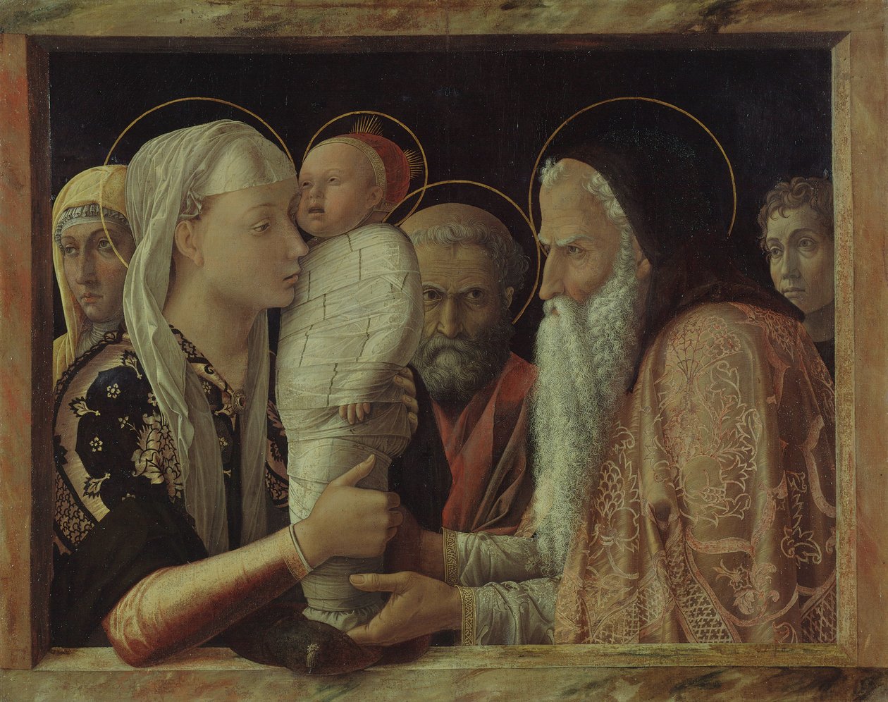 De presentatie door Andrea Mantegna