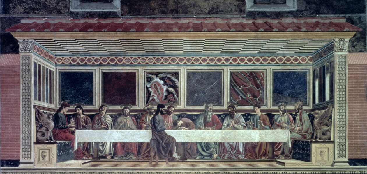 Het Laatste Avondmaal, ca. 1447 door Andrea del Castagno