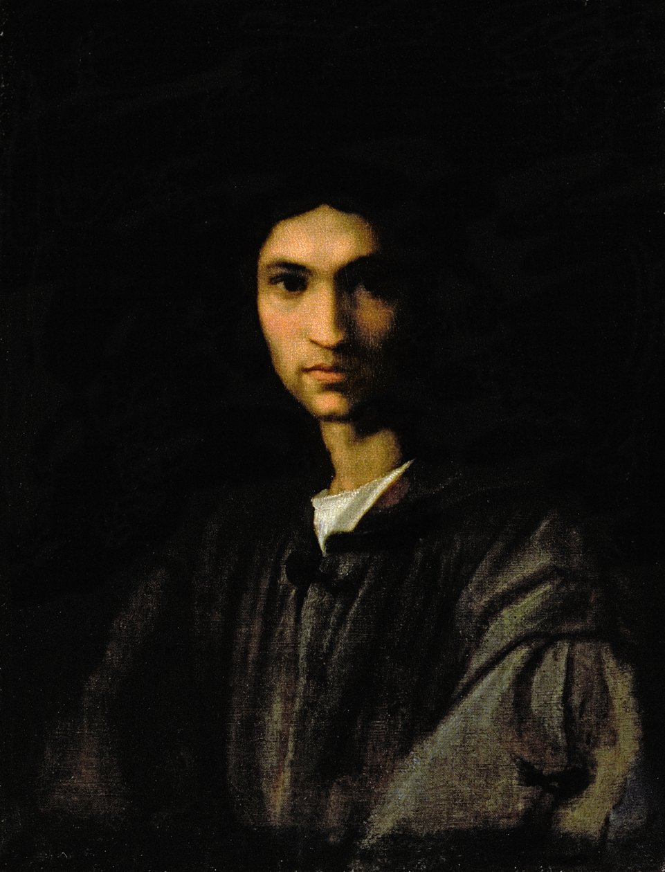 Portret van een jonge man door Andrea del Sarto