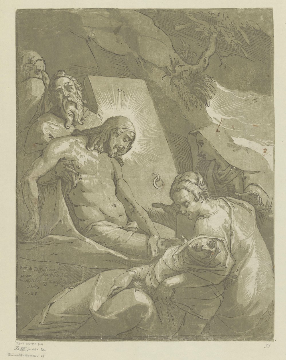 Graflegging van Christus door Andrea Andreani
