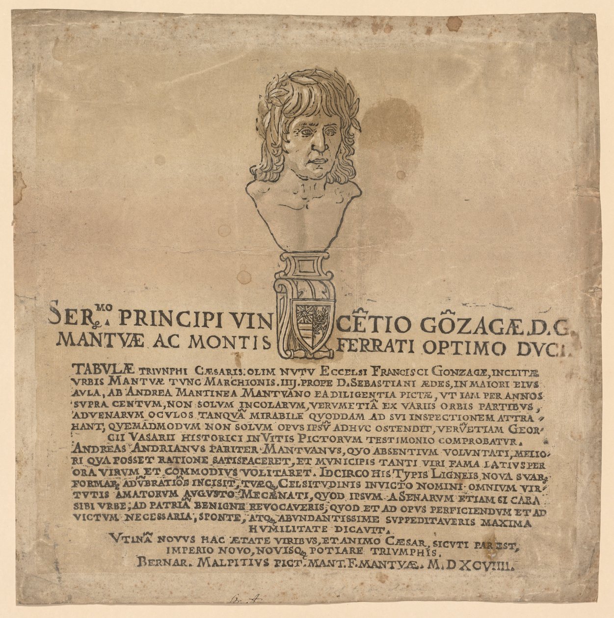 De Triomf van Julius Caesar door Andrea Andreani