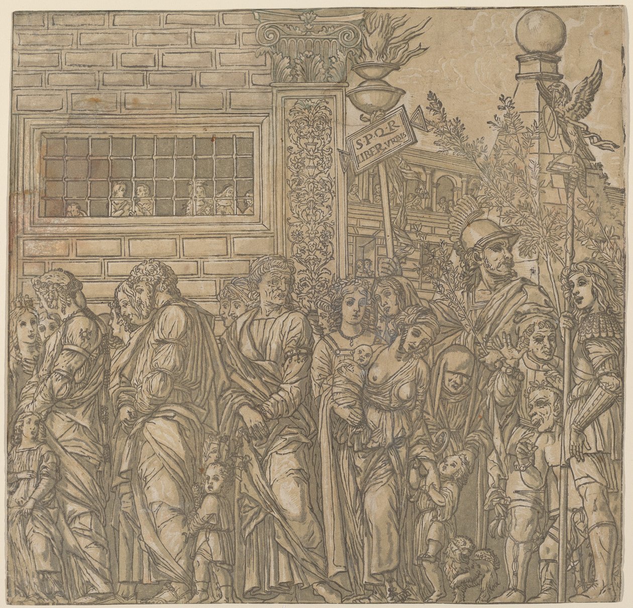 De Triomf van Julius Caesar, 1599 door Andrea Andreani